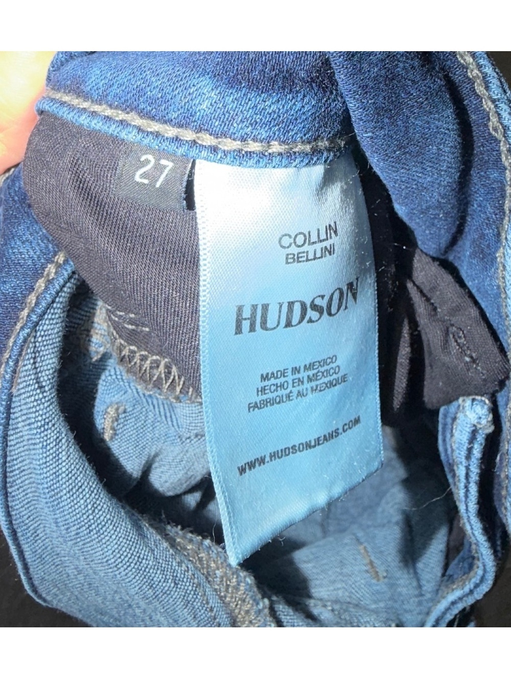Hudson Collin Mid-Rise Bootcut Dark Wash Sz 27 Designer - Picture 8 of 8